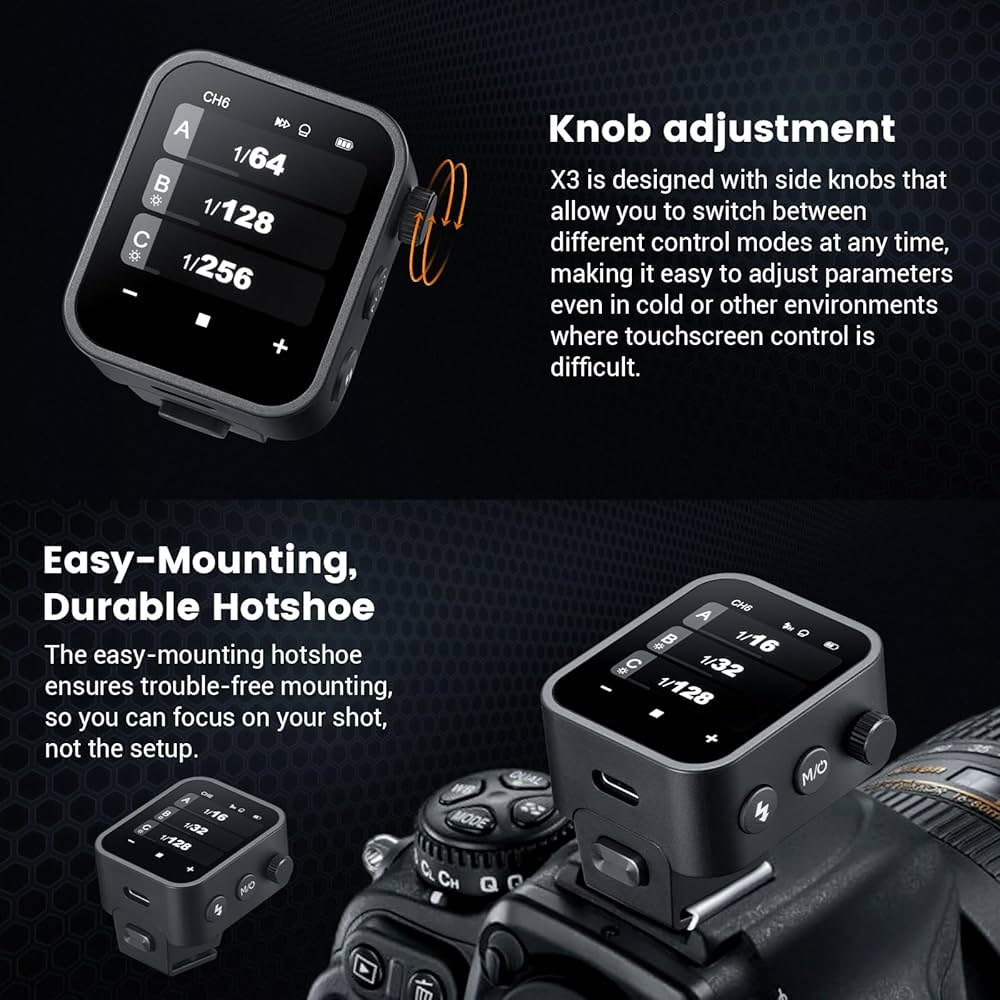 New Godox X3 TTL Wireless Flash Trigger 2.4GHz with Touchscreen - Nikon