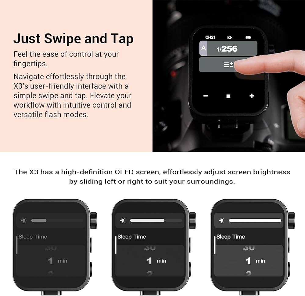 New Godox X3 TTL Wireless Flash Trigger 2.4GHz with Touchscreen - Nikon