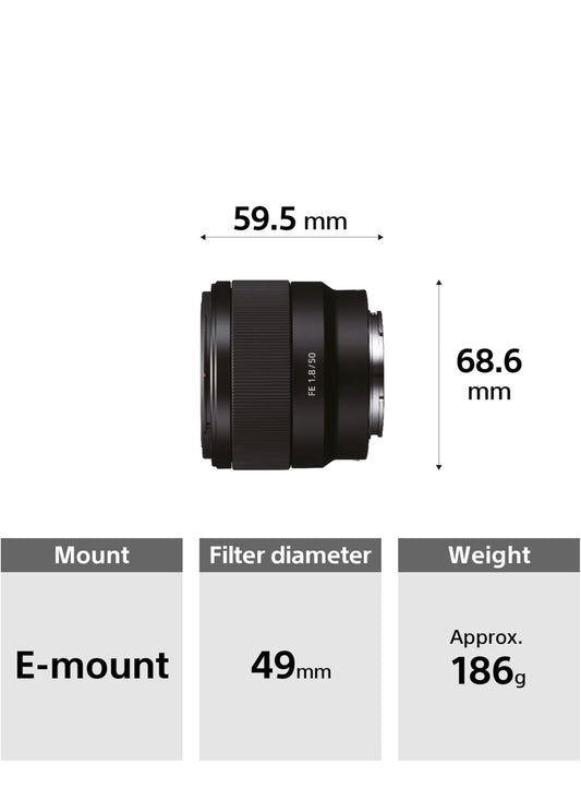 Lens Sony 50mm 1.8 new