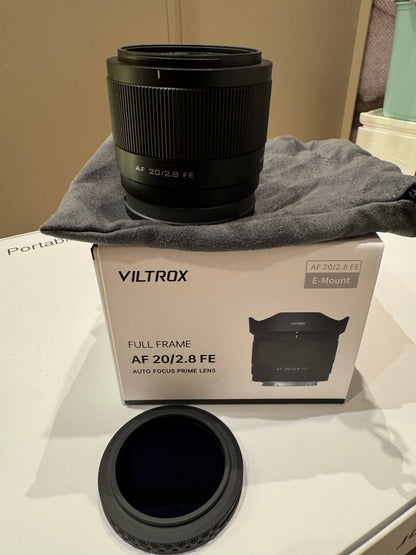 SONY 20mm 2.8 Viltrox lens - Camera World